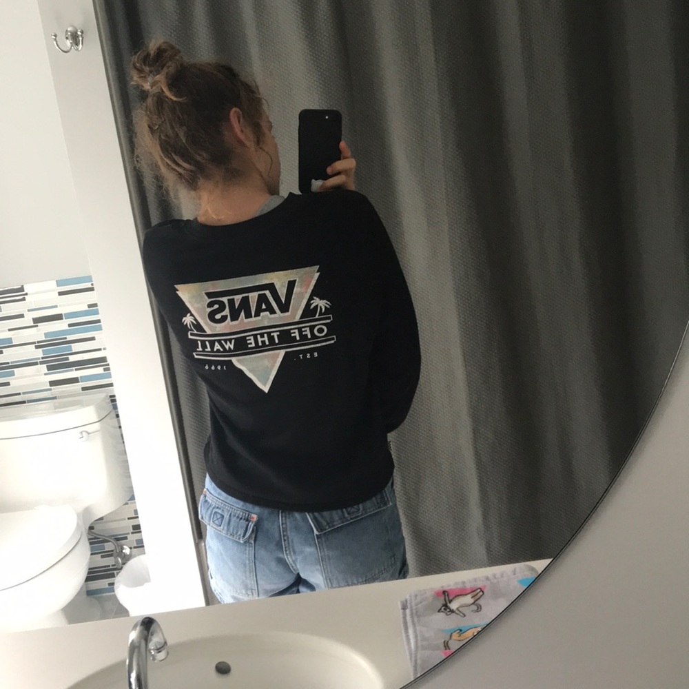 Vans black long sleeve
